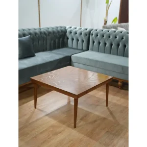 مبل تمام لمسه پایه چوبی مدل ال چستر فلورا