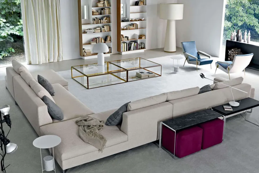 نظمدهی عالی به فضاهای کوچک با مبل ال شکل