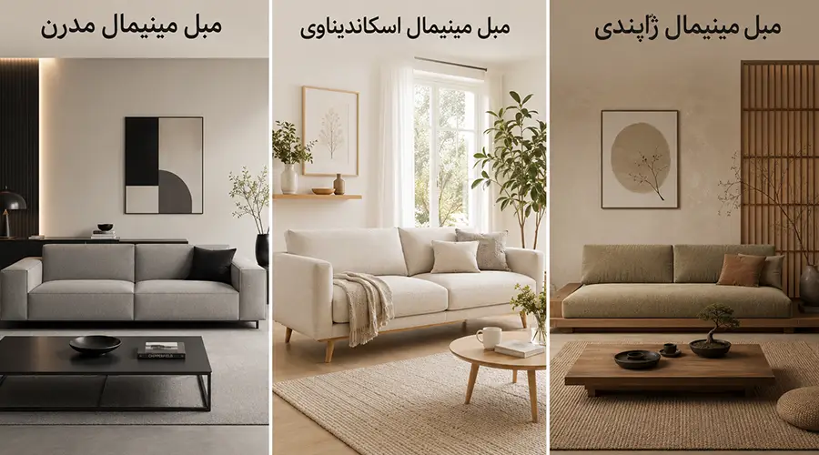انواع مبل مینیمال